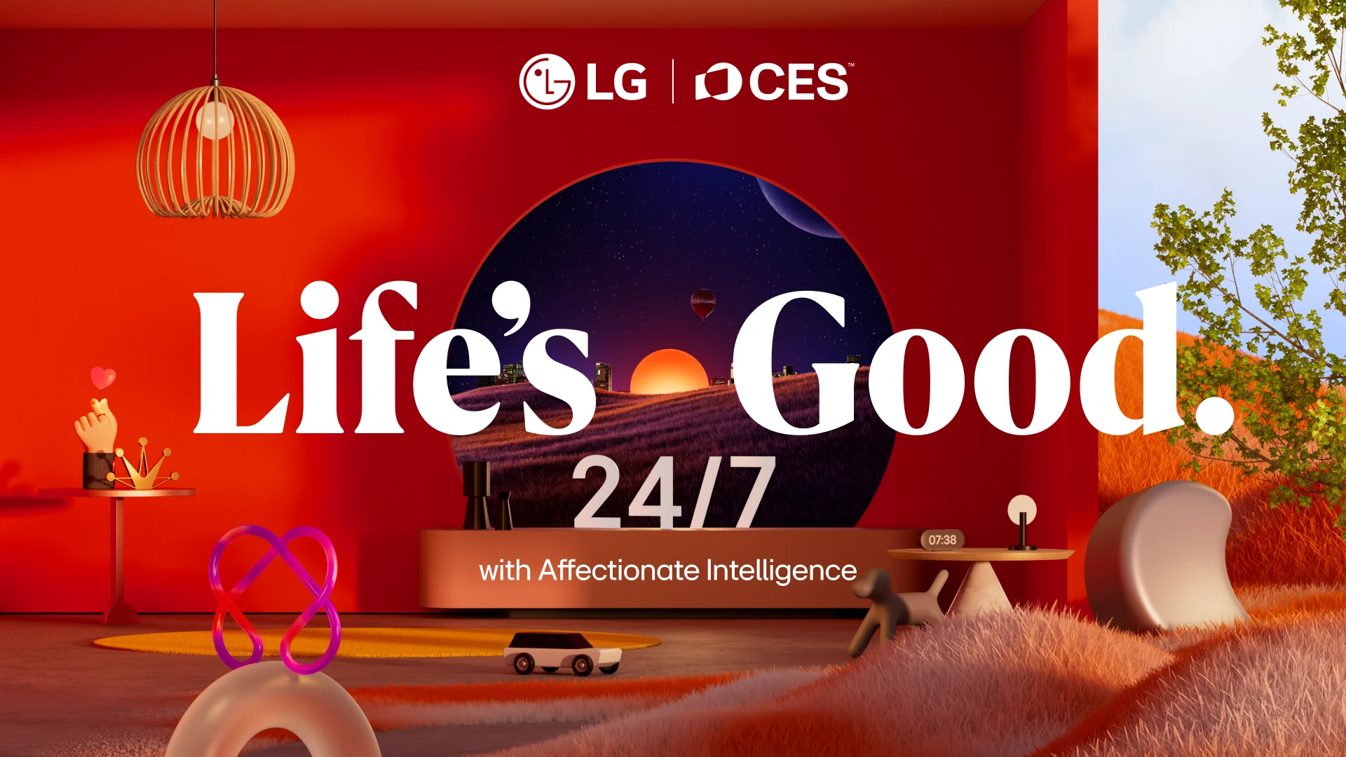 LG CES 2025 글로벌 전시 웹사이트 히어로 이미지